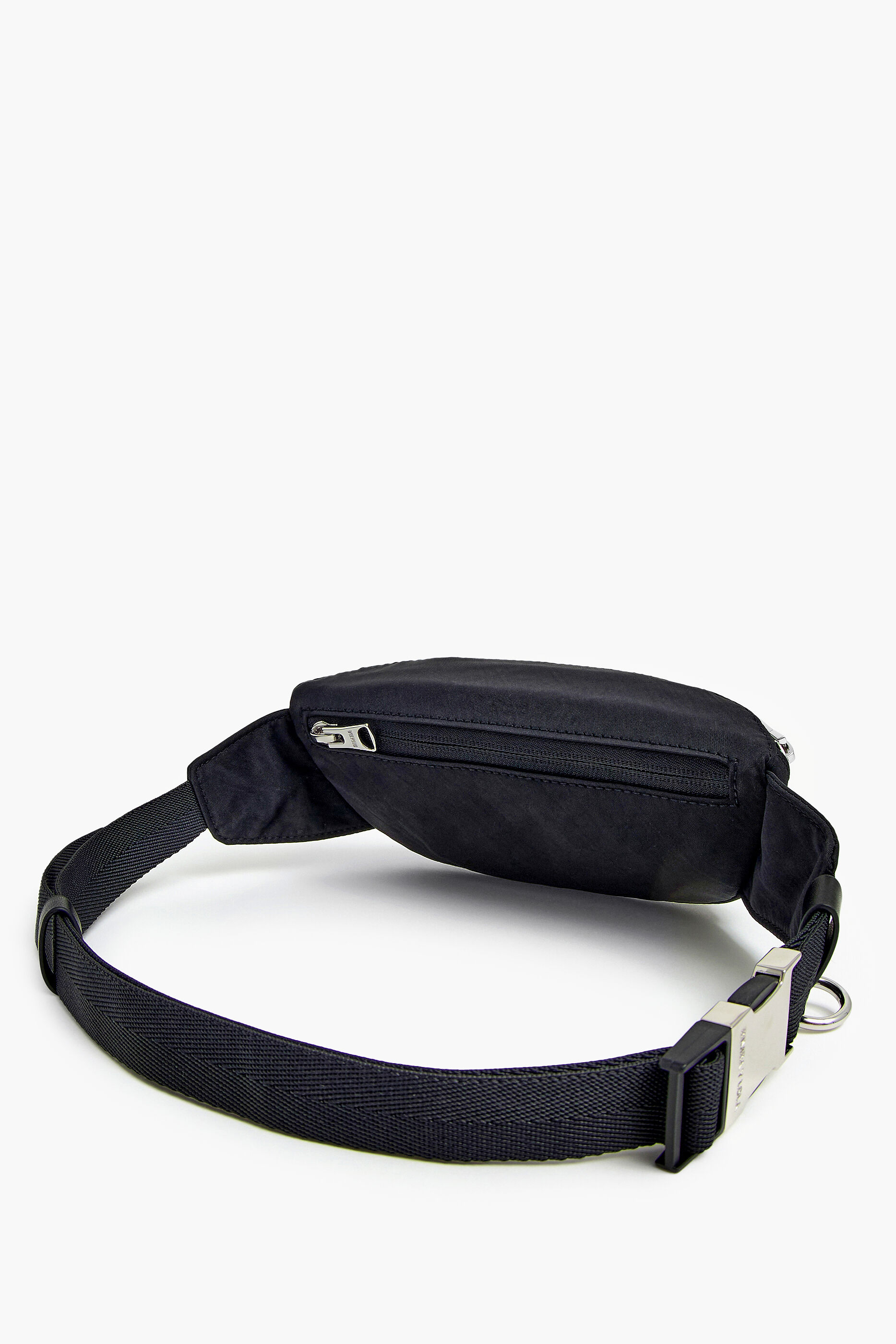 mini pochete de náilon preta