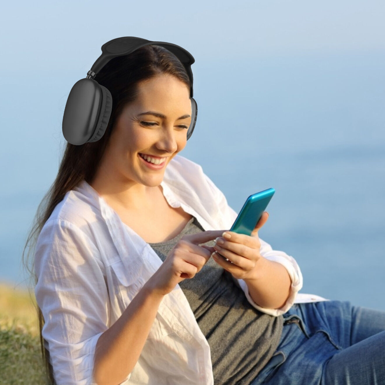 Onamaste Casque sans fil Bluetooth noir