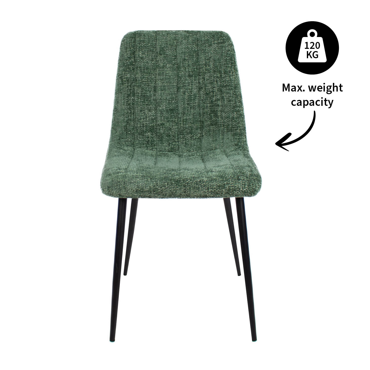 Kick eetkamerstoel Sem - groen