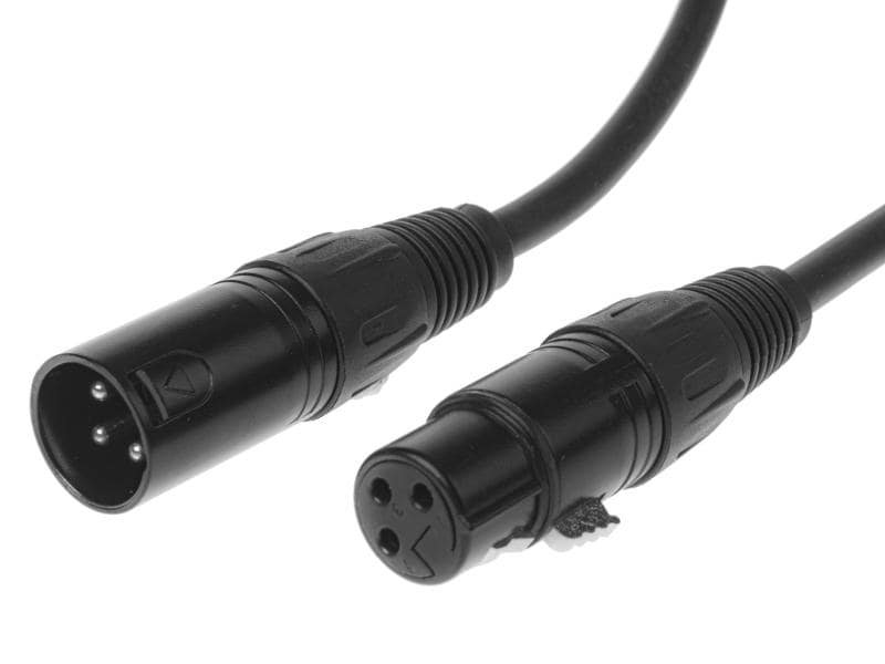 Bemero XLR-Kabel XLRf XLRm symmetrisch 0.75 m, Schwarz Professionelles, symmetrisches XLR-Mikrofon- und Linekabel