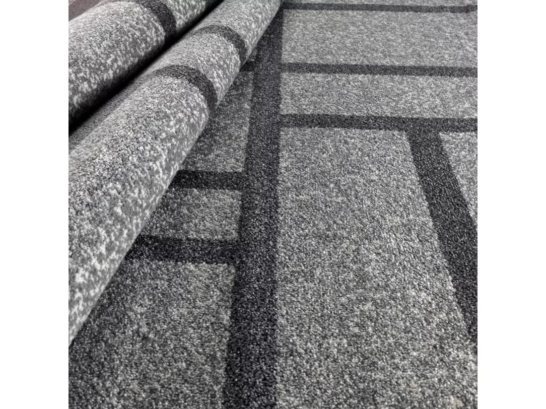 Tapis de couloir SAM GREY BLACK 10 SERIES