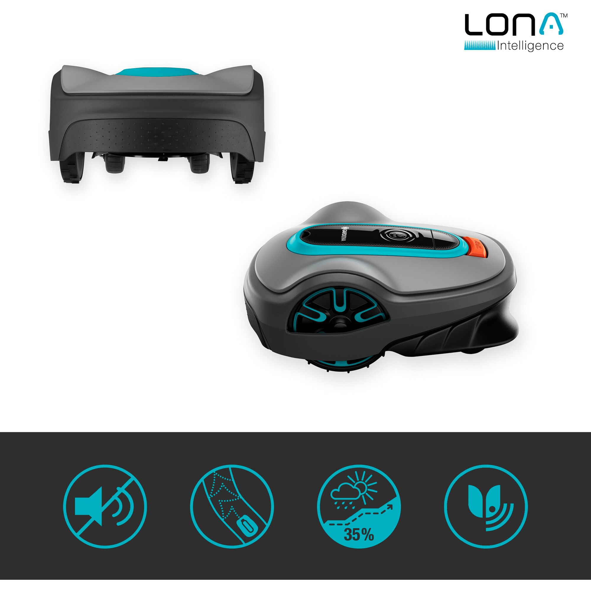 GARDENA Mähroboter Mähroboter smart SILENO life 1.000m² Set