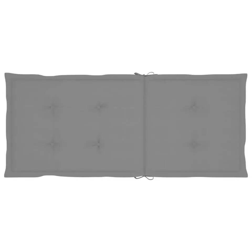vidaXL - Verstelbare tuinstoelen - Grijs - Acaciahout - 4 stuks - 120x50x3 cm