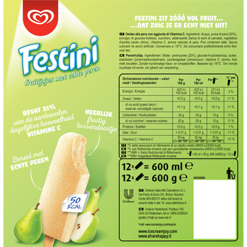 Ola IJs Festini Peer 12 stuks 12 x 50ml
