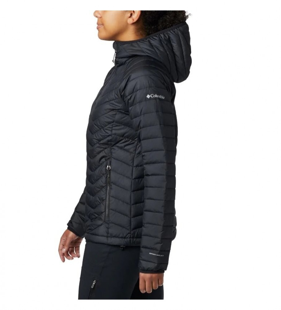 Jaqueta com capuz Columbia Powder Lite preta /Omni-Heat/