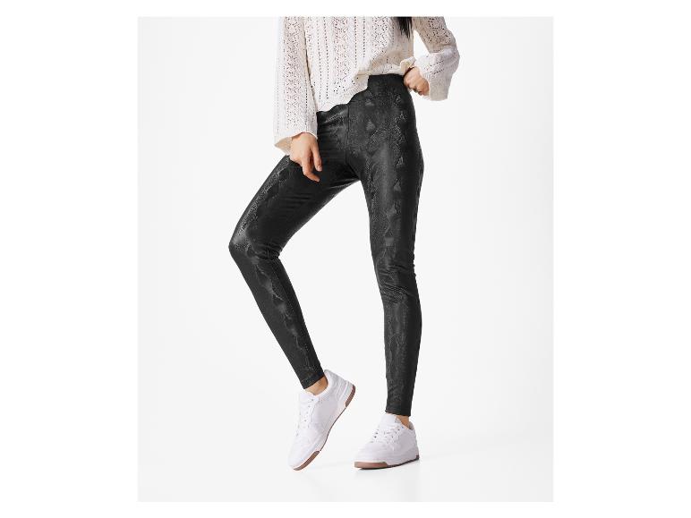 Dames legging in lederlook