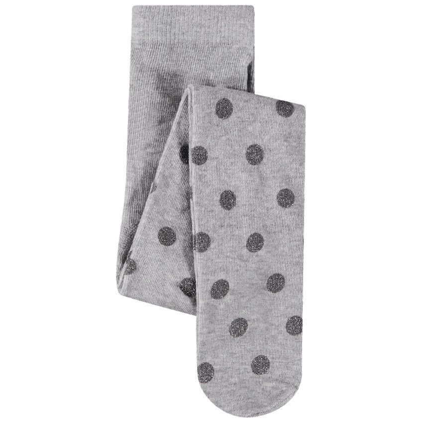 Collant épais fantaisie pour fille - Gris chiné