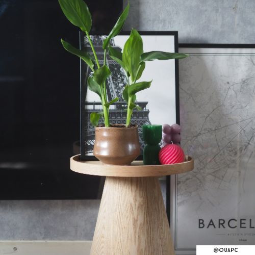 Bijzettafel Rondo - ø38.8x38 cm - naturel