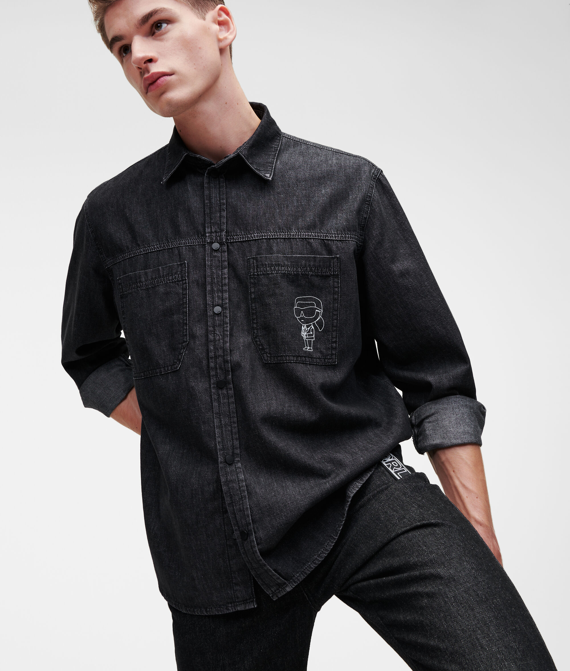 CHEMISE EN JEAN KARL IKONIK