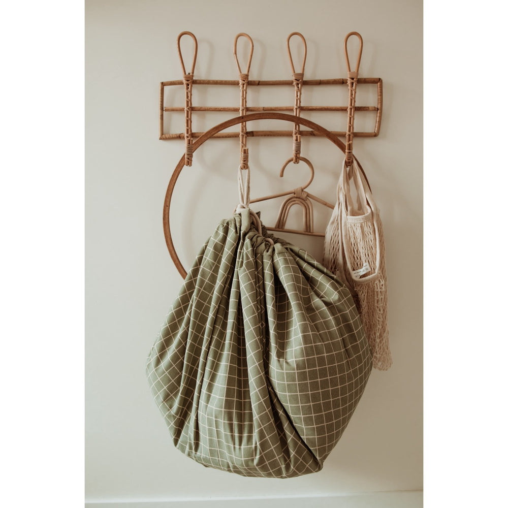 Køb Play&Go Organic Grid Green 2-in-1 Playmat