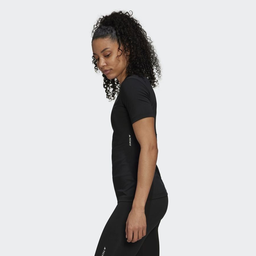adidas T-shirt d'Entraînement Techfit - Noir/Blanc Femme