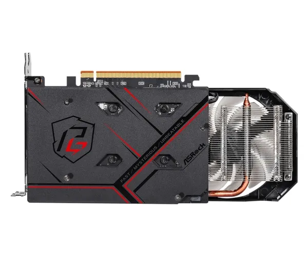 ASRock Phantom Gaming D Radeon RX 6500 XT 4GB OC - Grafikkort - Radeon RX 6500 XT - 4 GB GDDR6 - PCIe 4.0 - HDMI, DisplayPort