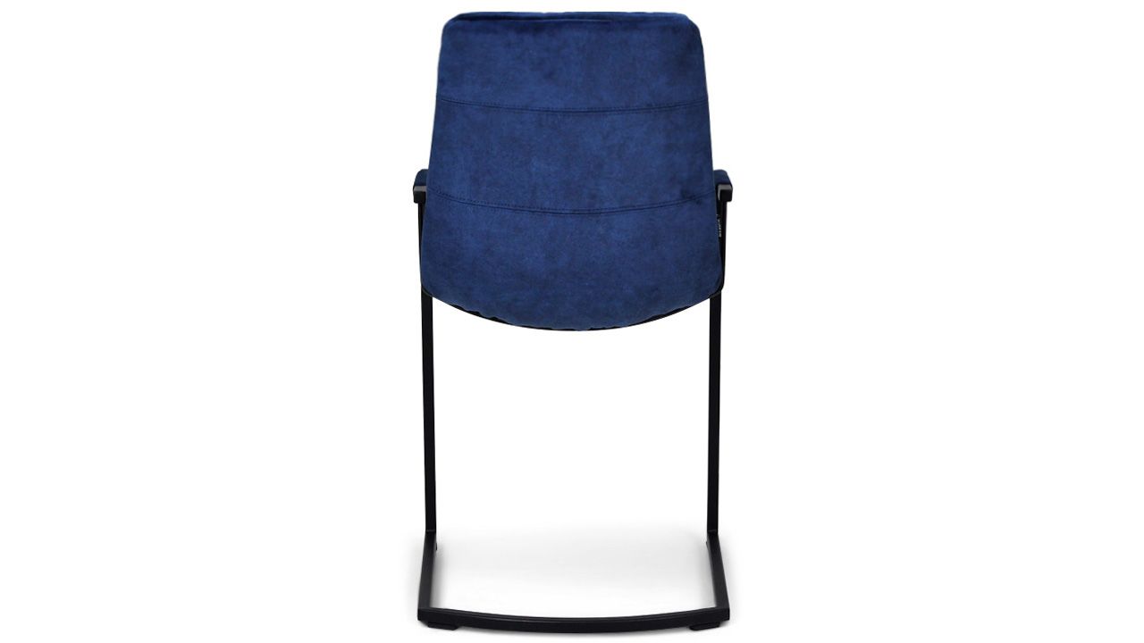 Keukenstoel velvet blue Knus B51 x D65 x H87 cm