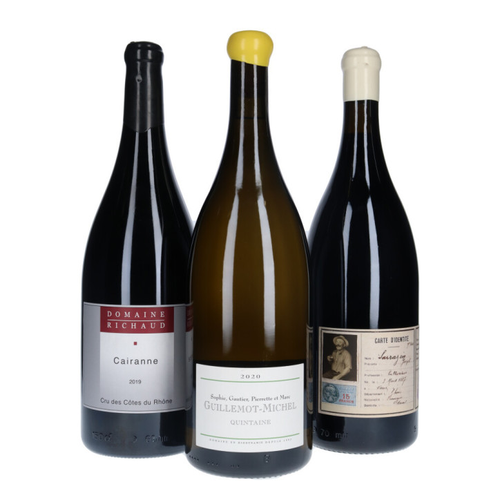 Coffret vins format spécial 3 magnums