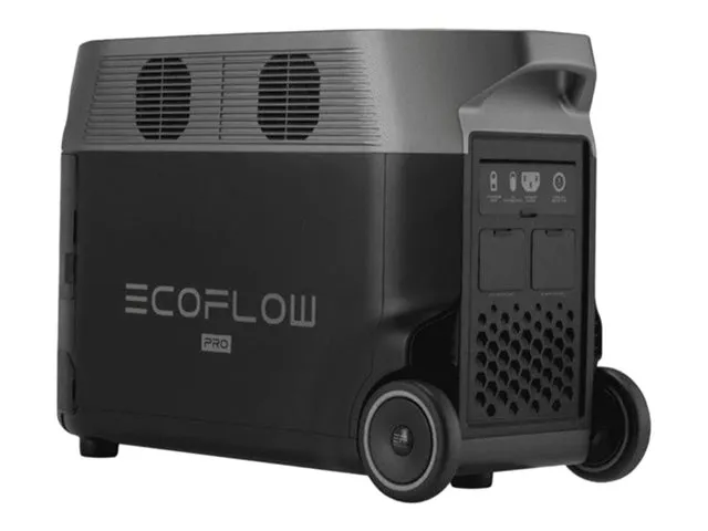 EcoFlow Delta Pro - Transportabel strømstation - AC 220-240 V - litiumjernfosfat - 3600 Wh - Wi-Fi, Bluetooth - output-stikforbindelser: 14
