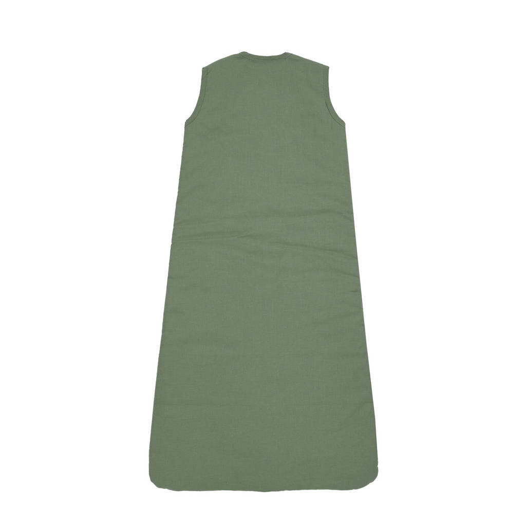 gevoerde baby slaapzak uni forest green