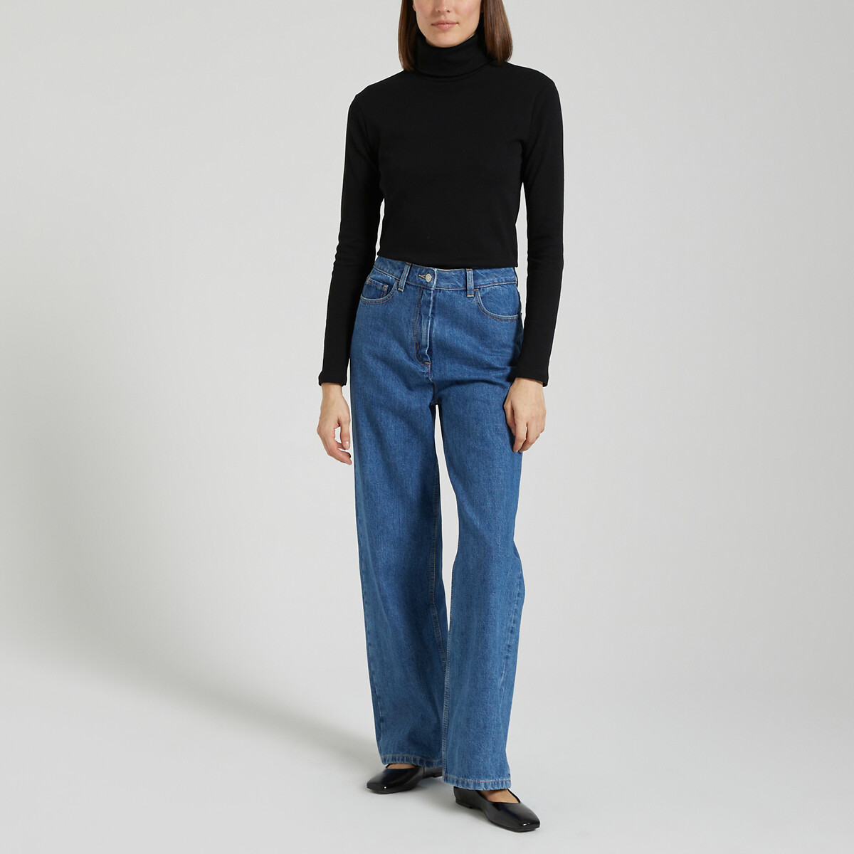 PETIT BATEAU<br>T-shirt icónica com gola alta