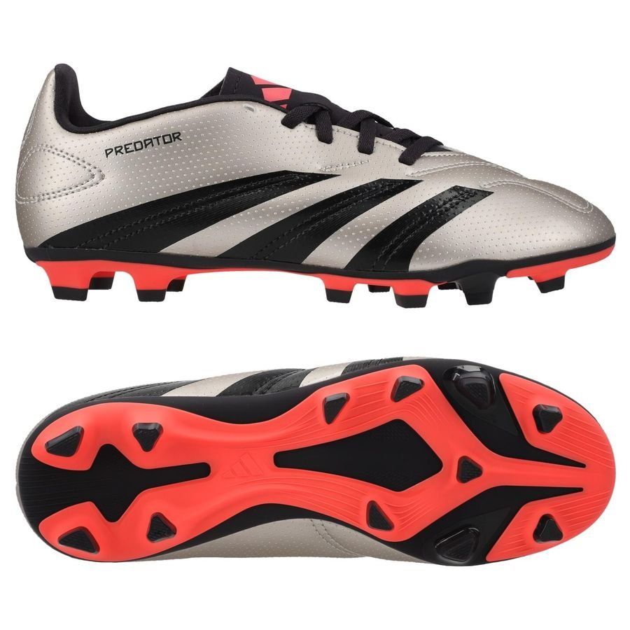 adidas Predator Club FxG Vivid Horizon - Argenté/Aurora Black/Turbo Enfant