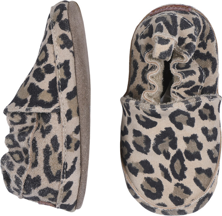 Melton Leather Shoe - Animal Skin Beige
