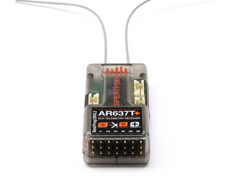 Spektrum Empfänger AR637T  6 Kanal DSMX 6-Kanal AS3X  und SAFE Telemetrieempfänger