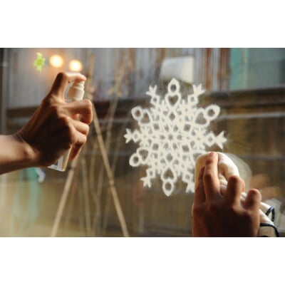 Fensterschmuck Schneeflocke, 5er-Set