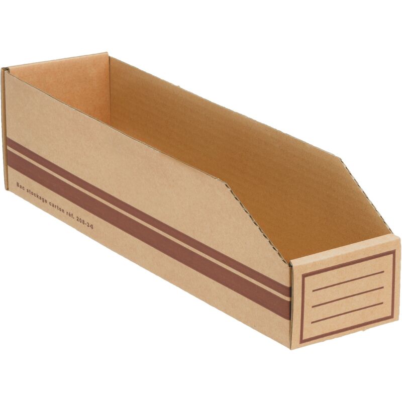 Bac de stockage en carton - Lot de 50