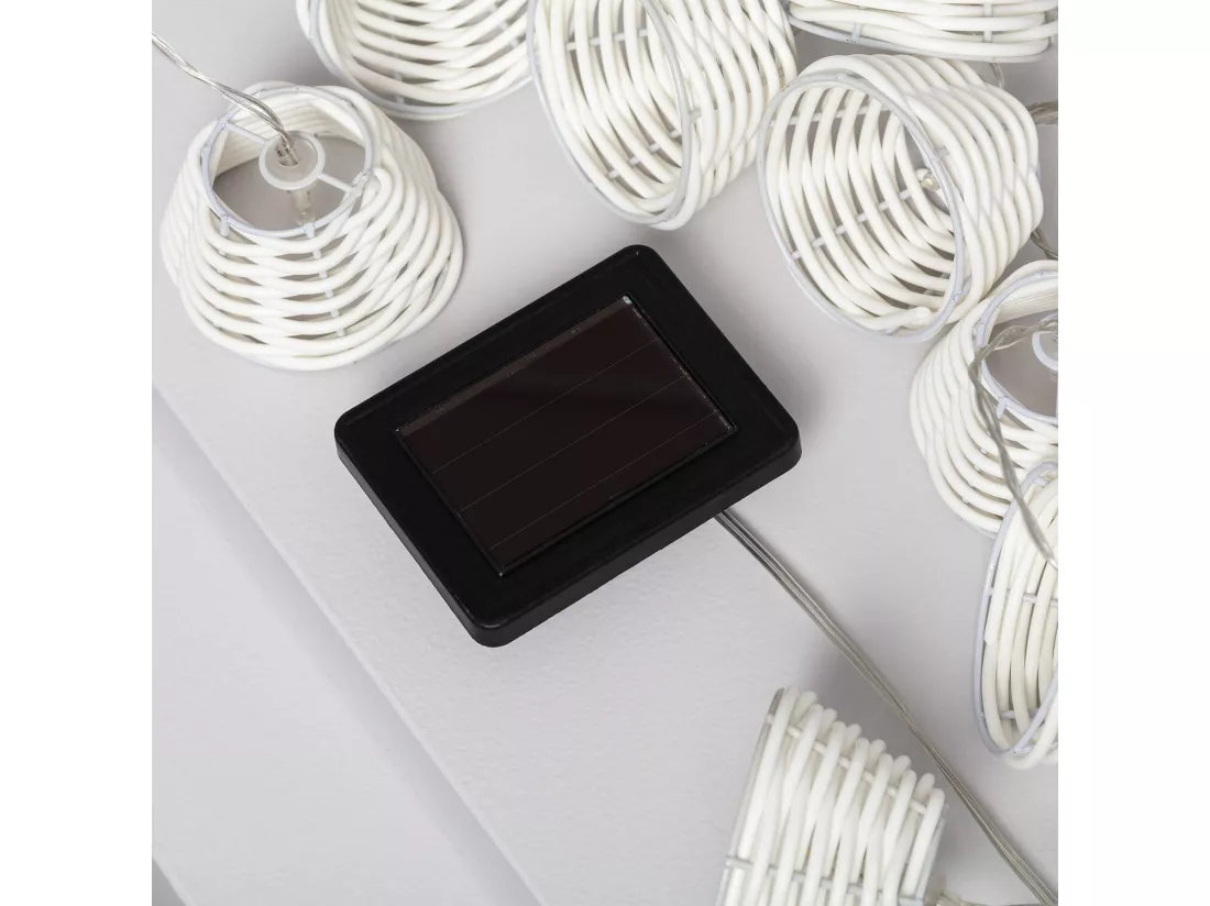 Guirlande LED Solaire Digha 1,8m Blanc