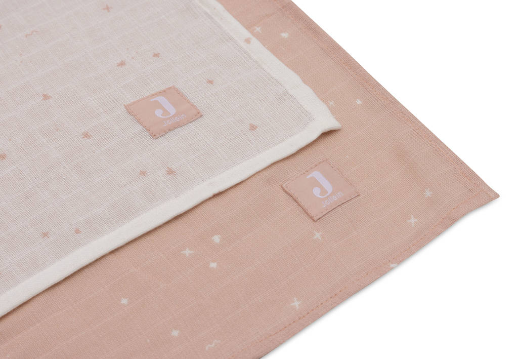 hydrofiele doek large Twinkling - set van 2 - Wild Rose