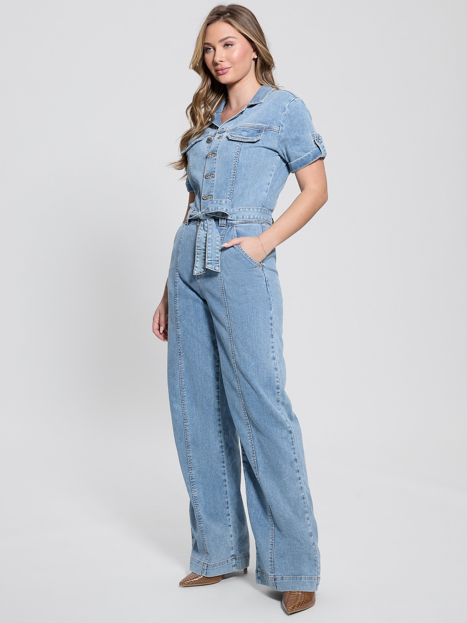 Macacão jeans Eco Parker