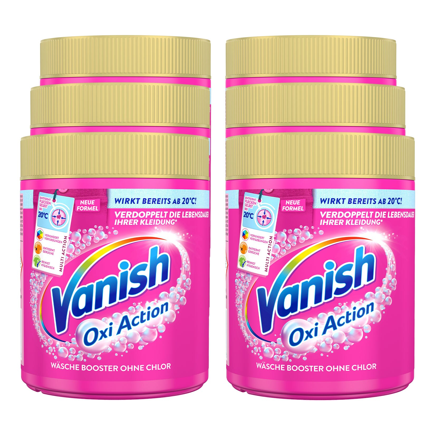 Vanish Oxi Action Booster Pulver 550 g, 6er Pack