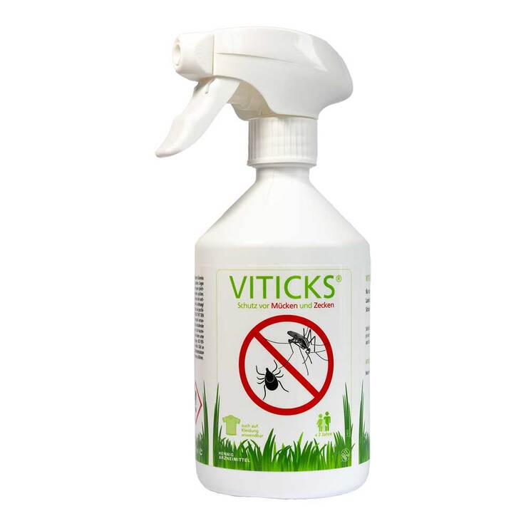 VITICKS Schutz vor Mücken und Zecken Sprühflasche, 500 ml