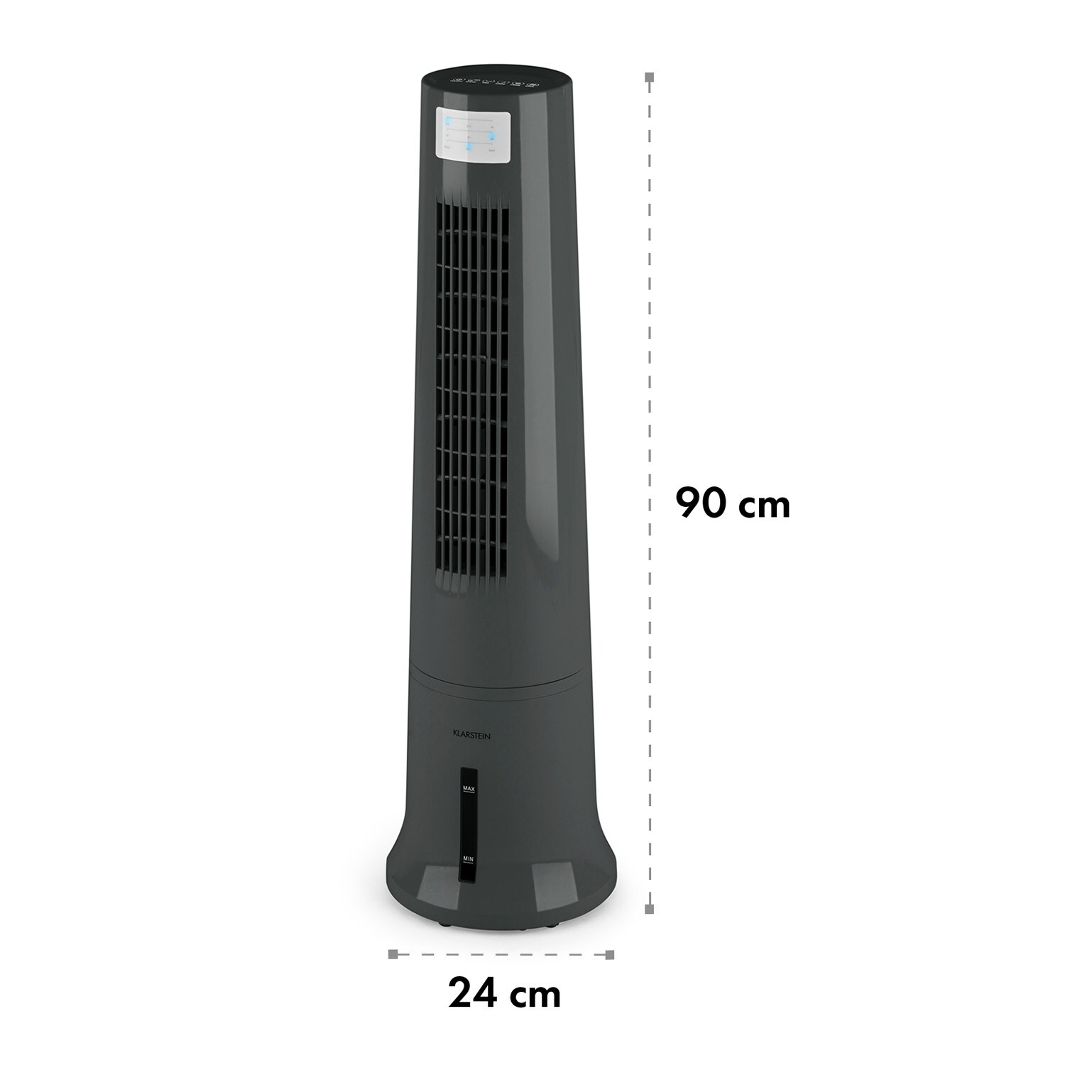 Highrise 3-in-1 Luftkühler Ventilator 35 Watt 3 Geschwindigkeiten Grau