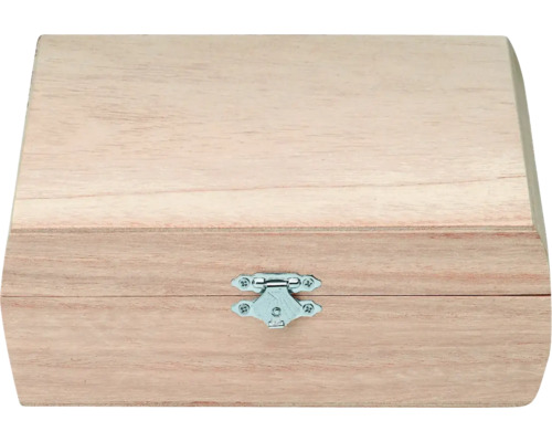 Houten doos, vierkant, 18,5x18x6,7 cm