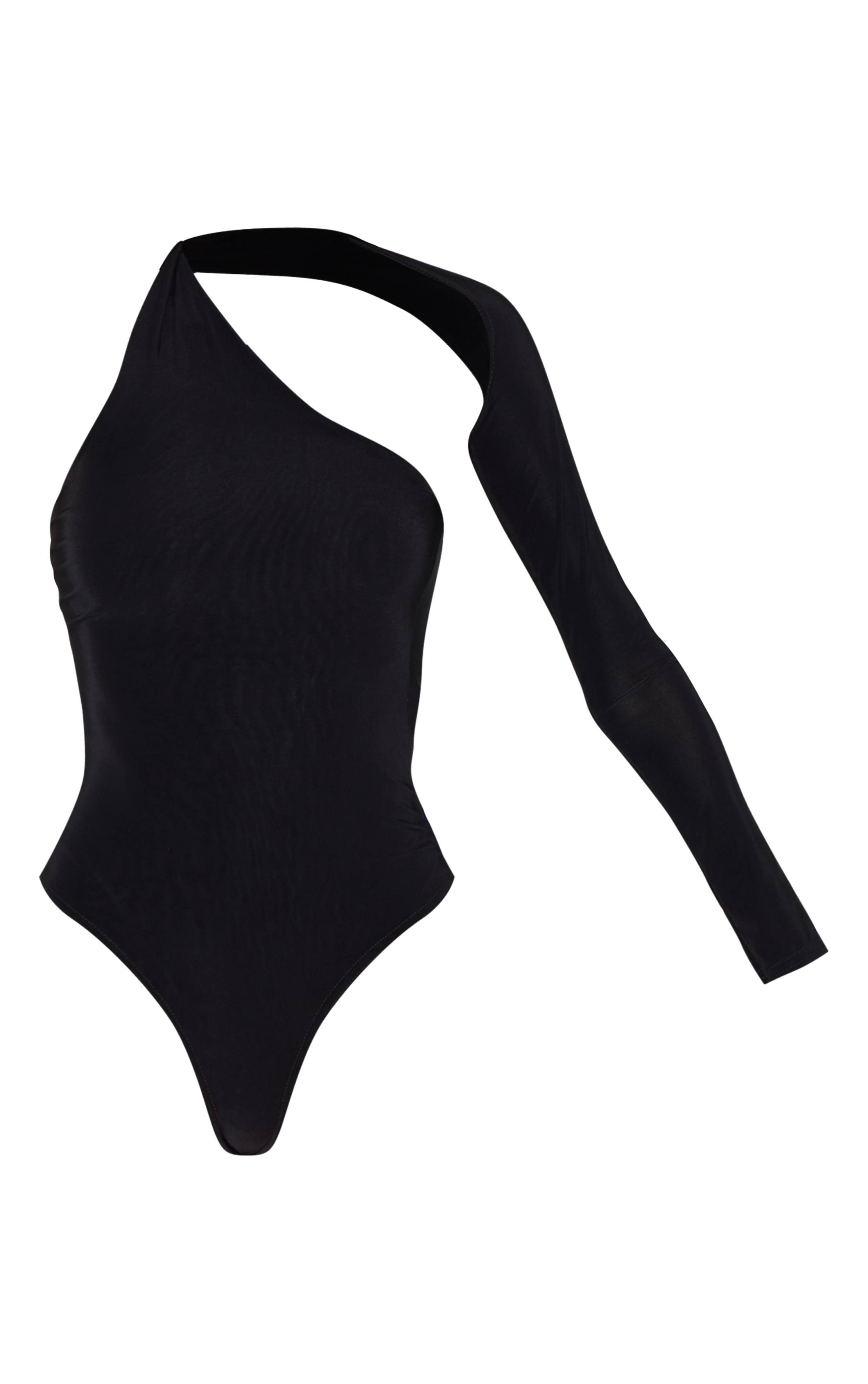 Noir Body Asymétrique À Une Épaule