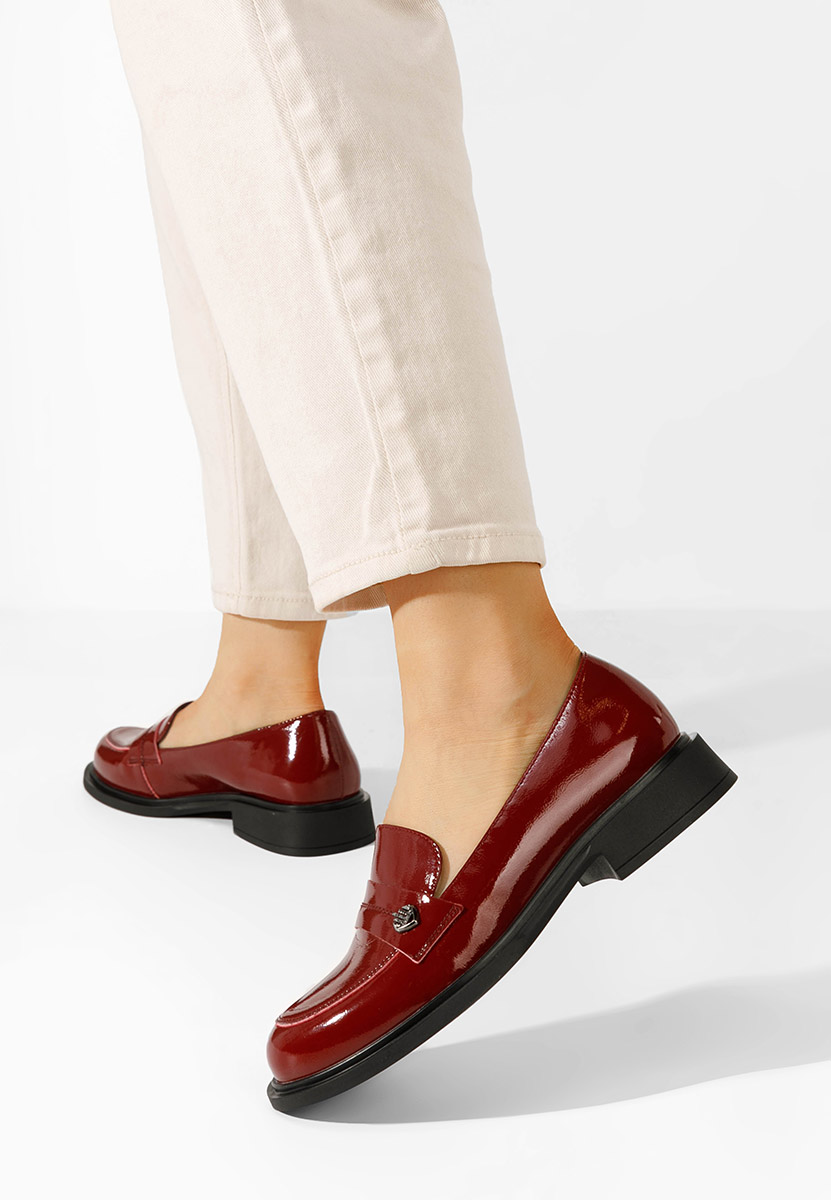 Loafers femme bordeaux Grapila