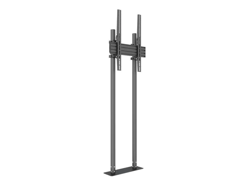 Multibrackets M Pro Dual Pole Floormount - Stativ - for LCD display - plastik, aluminium, stål - sort - skærmstørrelse: 65