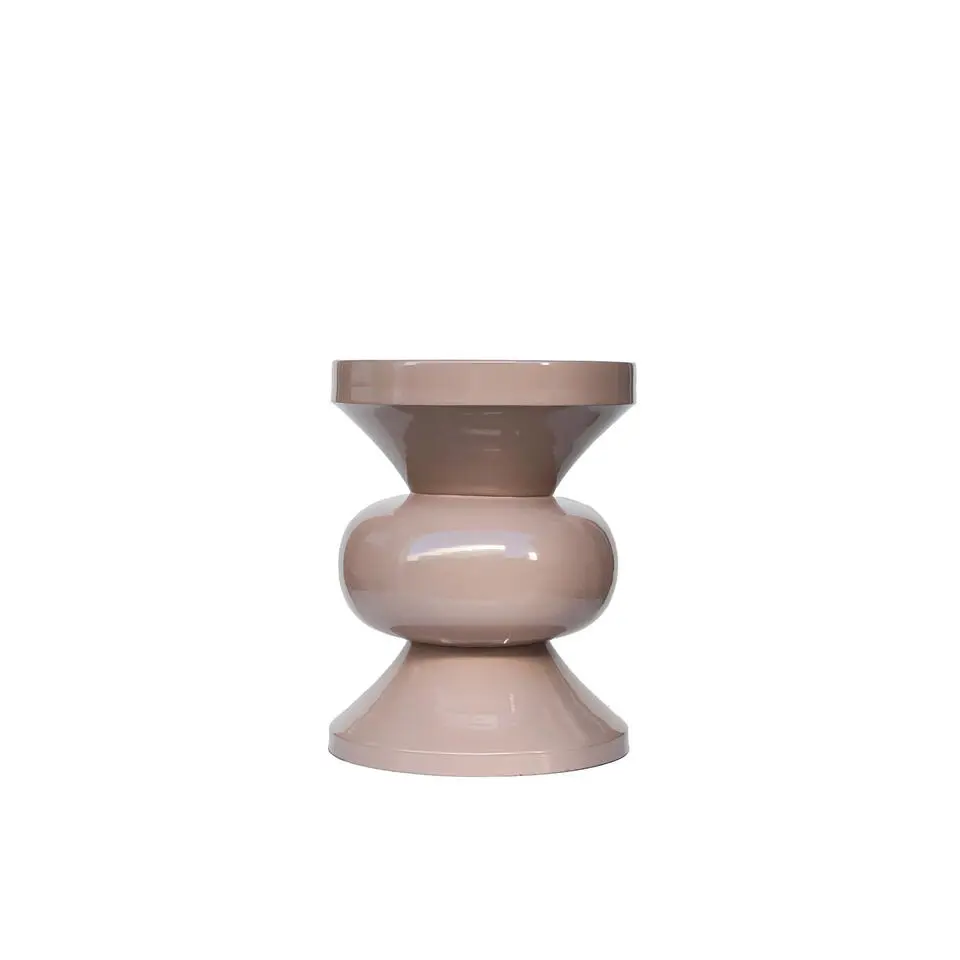 Bijzettafel Rond - Roze Staal - 36x36x47cm - Brix