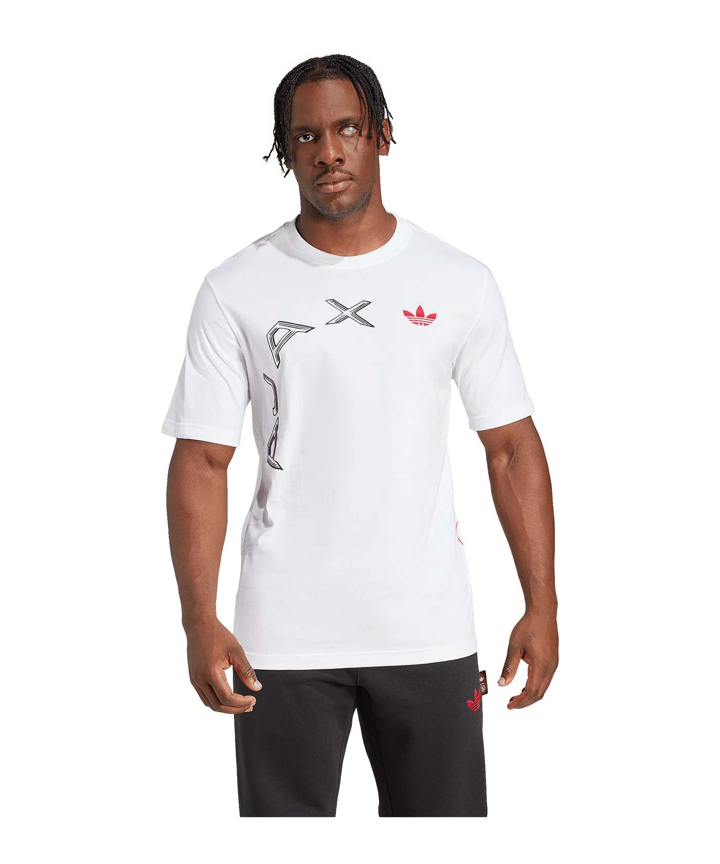 adidas Ajax Amsterdam GFX T-Shirt Weiss