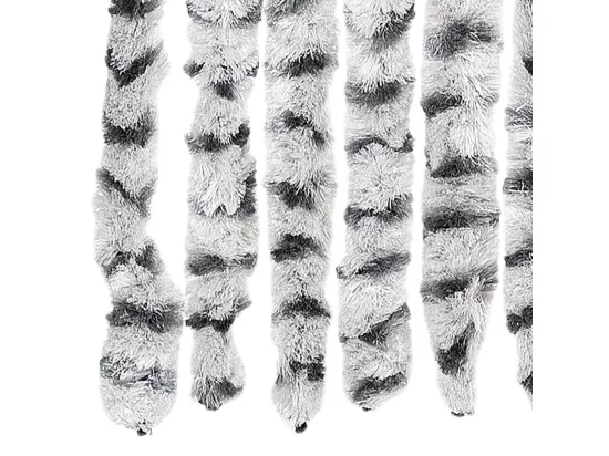 Moustiquaire Gris clair et gris foncé 90x220 cm Chenille