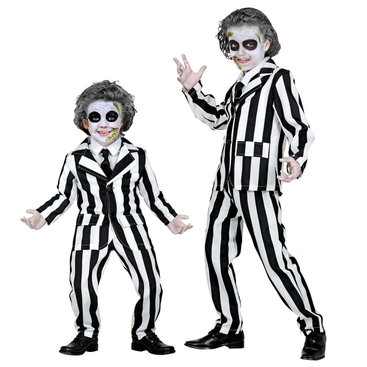 Halloween Kostuum Zwart Wit Kind Geest