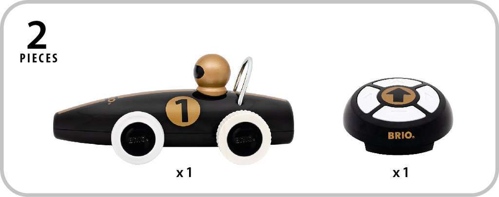 BRIO Spiel RC Rennwagen Schwarz/Gold