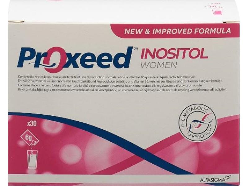 PROXEED Women inositol 30 Beutel Vegane Nahrungsergänzung für Frauen mit Kinderwunsch