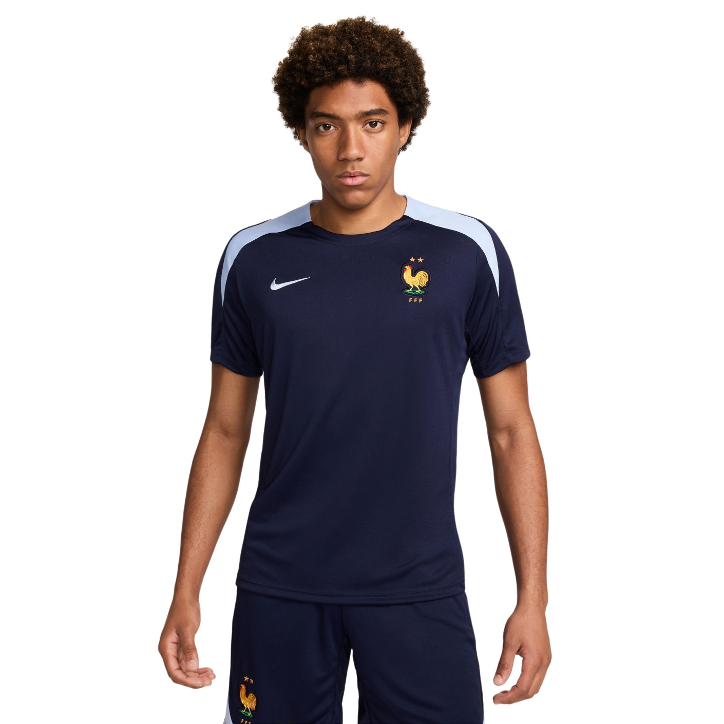 Nike Frankrijk Strike Trainingsset 2024-2026 Donkerblauw Lichtblauw