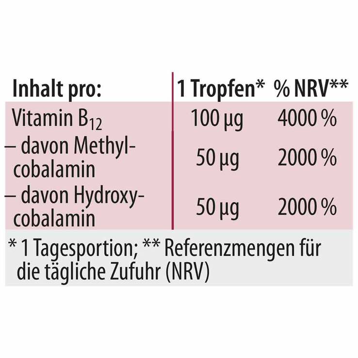 Vitamin B12 Tropfen Methylcobalamin Dr. Jacob`s, 20 ml