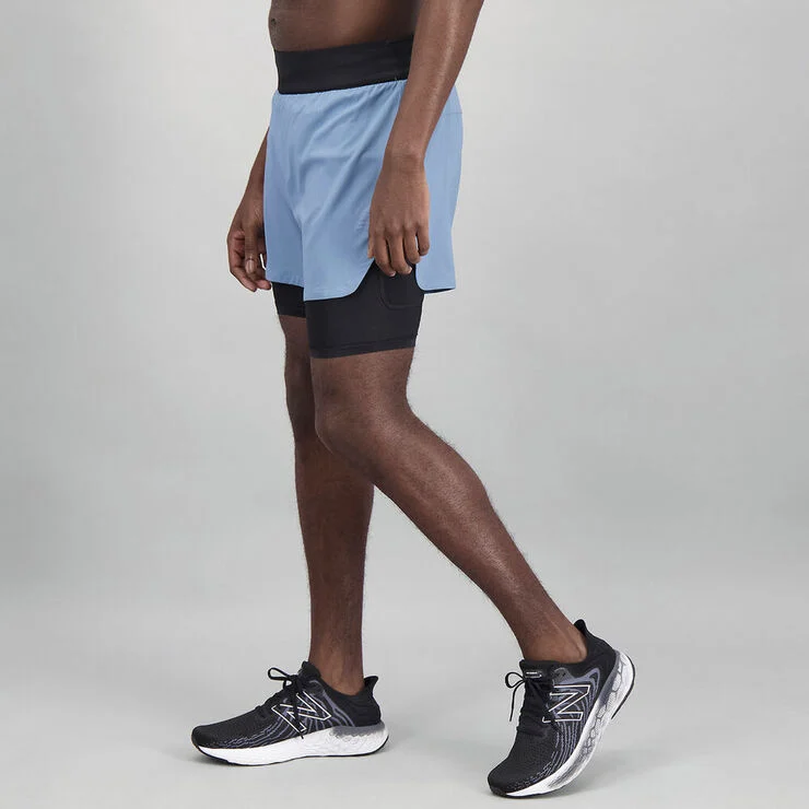 New Balance Q Speed Fuel 2-i-1 5 Inch shorts Blå