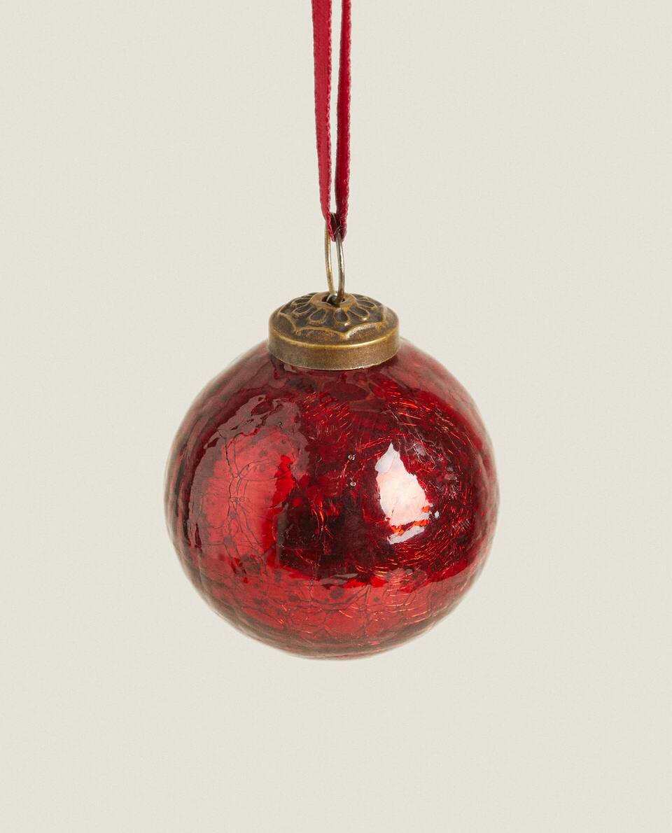 ENFEITE DE NATAL EM VIDRO MERCURISADO