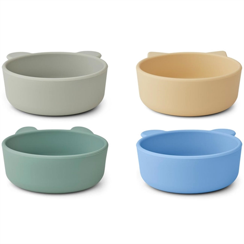 Iggy Silicone Skåle 4-pak Peppermint Multi Mix - LieWood