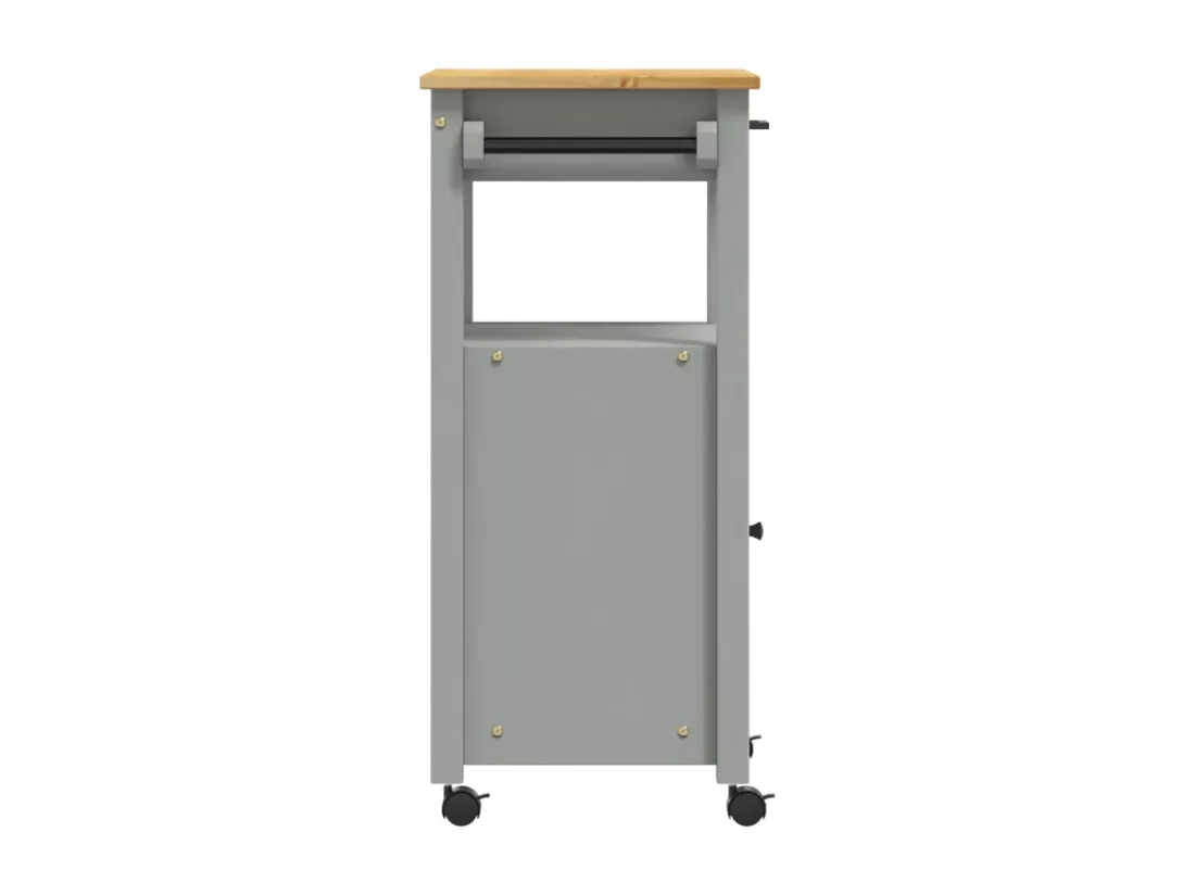 Chariot de cuisine MONZA 48x40x90 cm bois massif de pin