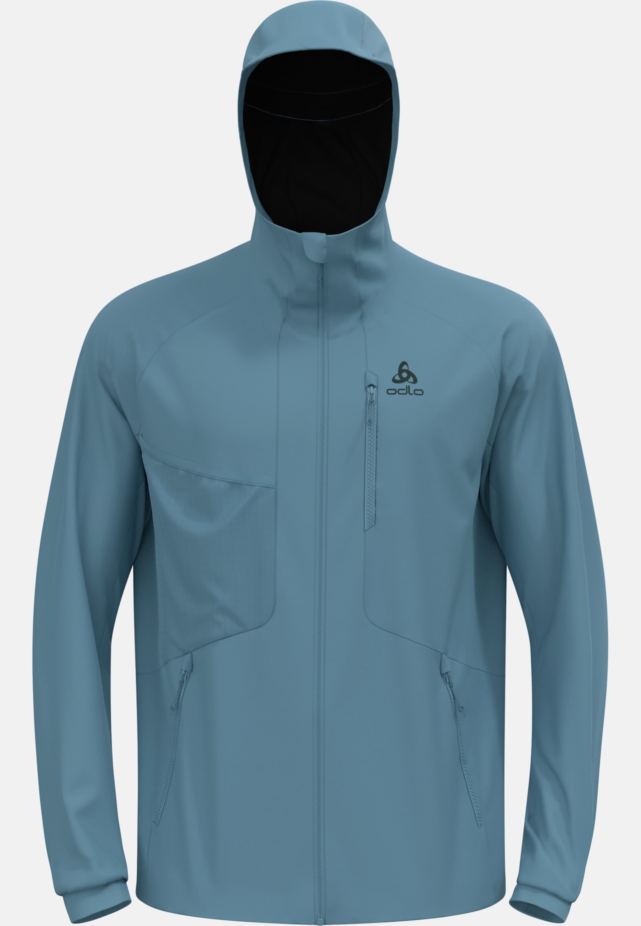 Winddichte Zeroweight X-Warm Langlaufjacke in provincial blue