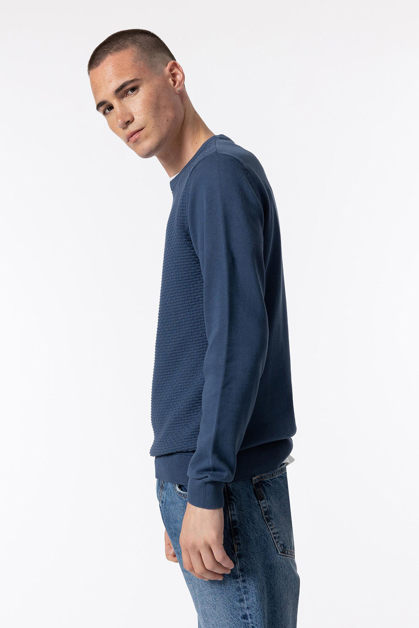 Suéter de malha jacquard